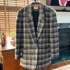 PENDLETON | Black, white & ecru blazer | Size 12